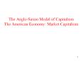 The Anglo-Saxon Model of Capitalism The American Econom
