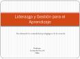 Liderazgo y Gesti n para el Aprendizaje Recobrando l