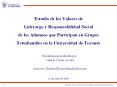 Liderazgo y Responsabilidad Social de los Alumnos qu