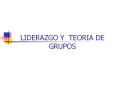 LIDERAZGO Y TEORIA DE GRUPOS MODELO DE FIEDLER Fiedler apli