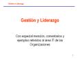 Gesti n y Liderazgo Con especial menci n, comentarios 