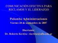 COMUNICACI N EFECTIVA PARA RECLAMOS Y EL LIDERAZGO Palumb