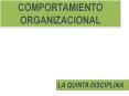 COMPORTAMIENTO ORGANIZACIONAL LA QUINTA DISCIPLINA * * * * 