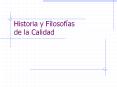 Historia y Filosof as de la Calidad Historia del Control d