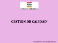 GESTION DE CALIDAD ADMINISTRACI N DE EMPRESAS El concepto d