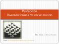 Percepci n Diversas formas de ver el mundo Dra. Mar a G