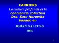 CARRIERS La cultura profunda es la conciencia colectiva Dra