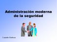 Administraci n moderna de la seguridad Leandro Barboza Salu