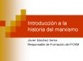 Introducci n a la historia del marxismo Javier S nchez Sern