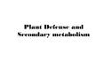 Plant Defense and Secondary metabolism * * * * PP13170.jpg 