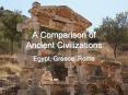 A Comparison of Ancient Civilizations Egypt, Greece, Rom