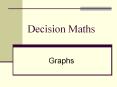 Decision Maths Graphs Graphs A graph is just a diagram mad