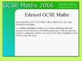 Edexcel GCSE Maths From September 2006 GCSE Maths will b