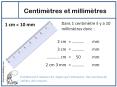 Centim tres et millim tres Dans 1 centim tre il y a 1