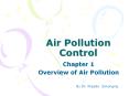 Air Pollution Control Chapter 1 Overview of Air Pollution B