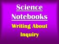 Science Notebooks Writing About Inquiry The Theme is 