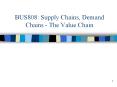 BUS808: Supply Chains, Demand Chains - The Value Chai
