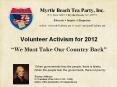 Myrtle Beach Tea Party, Inc. P.O. Box 6819   Myrtle Beach