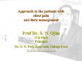 Approach to the patients with chest pain and thei