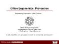 Engineering Ergonomics Safety Training Office of Engineerin