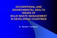 ISSUES OF SOLID WASTE MANAGEMENT IN DEVELOPING COUNTRIES b