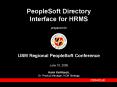 Interface for HRMS prepared for USM Regional PeopleSof
