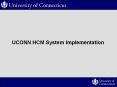 UCONN HCM System Implementation HCM Implementation - Visio