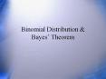 Binomial Distribution & Bayes  Theorem Questions What is 