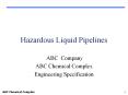ABC Company ABC Chemical Complex Engineering Specificatio