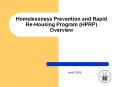 Homelessness Prevention and Rapid Re-Housing Program (HPRP