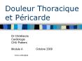 Douleur Thoracique et P ricarde Dr Christiaens Cardiologi