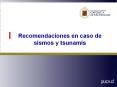Recomendaciones en caso de sismos y tsunamis Qu  hace