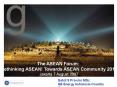 General Electric Company ... Rethinking ASEAN! Towards ASEA