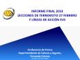 INFORME FINAL 2010 LECCIONES DE TERREMOTO 27 FEBRERO Y 
