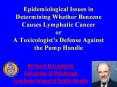 Biological Plausibility of Causal Relationship of Benzene t