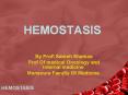 HEMOSTASIS By Prof\ Sameh Shamaa Prof Of medical Oncolog