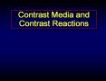 Contrast Media and Contrast Reactions Malpractice Issue
