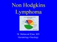 Non Hodgkins Lymphoma M. Mahmood Khan, M
