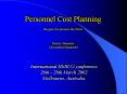 Personnel Cost Planning the past, the present, the futur