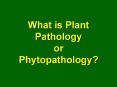 What is Plant Pathology or Phytopathology? Plant Patholog