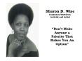 Sharon D. Wise Consumer/Survivor/ Activist and Artist  Don 