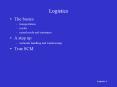 Logistics The basics transportation modes mixed mode an