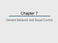 Deviant Behavior and Social Control ... to the rules o