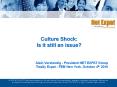 Culture Shock: Is it still an issue? Alain Verstandig 