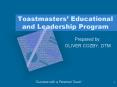 Toastmasters  Educational and Leadership Program Prepare