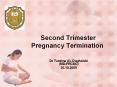 Second Trimester Pregnancy Termination Dr Tamima A