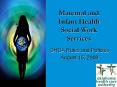 Maternal and Infant Health Social Work Services OHCA Rule