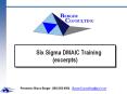 Six Sigma DMAIC Training (excerpts) Presenter: Bruce Berge