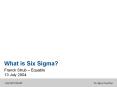 Six Sigma crash course Six Sigma steps (DMAIC) Six Sigm