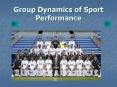 Group Dynamics of Sport Performance Group Dynamics of Spor